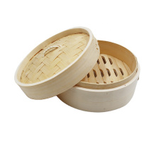 Cestas hechas a mano de la cocina de bambú natural del vapor para las bolas de masa hervida, cocinar sano
